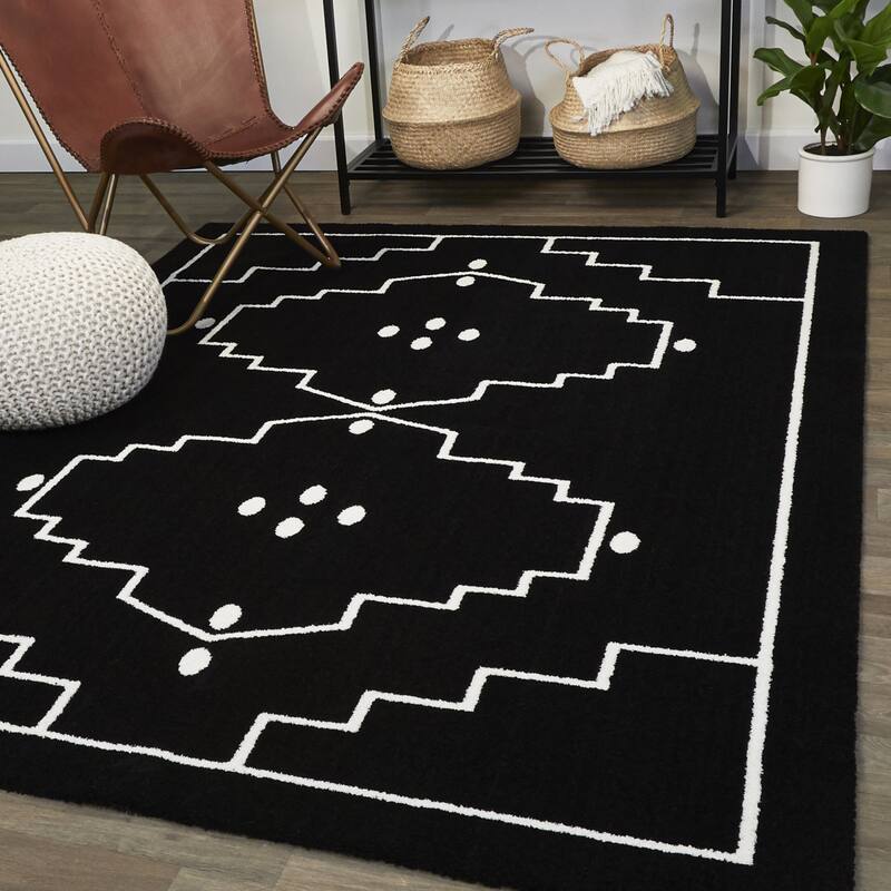 Miklos Modern Medallion Area Rug