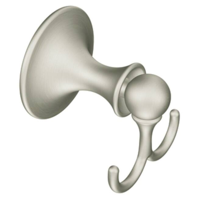 Moen Lounge Double Robe Hook - Brushed Nickel