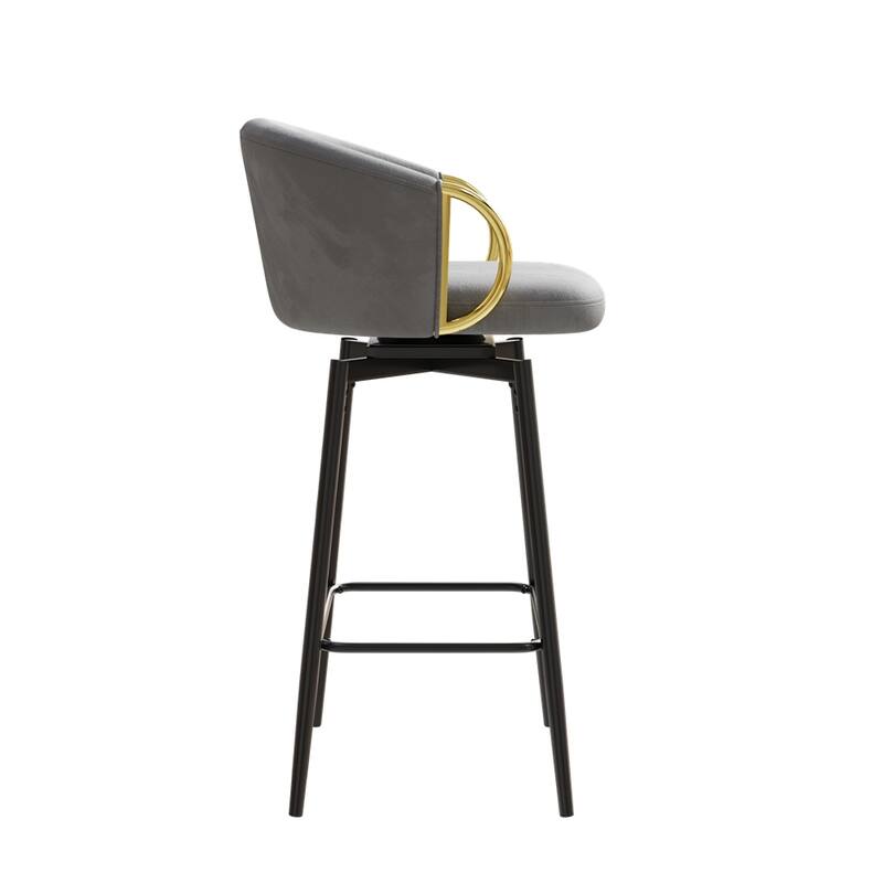 30" Dining Chairs Set of 2,Modern Style 360°Swivel Bar Chairs