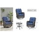 preview thumbnail 7 of 82, Gymojoy 3-Piece Rattan Wicker Rocking Swivel Chair Set with Table