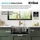 preview thumbnail 76 of 89, KRAUS Dex Stainless Steel Single Bowl Undermount Kitchen Bar Sink