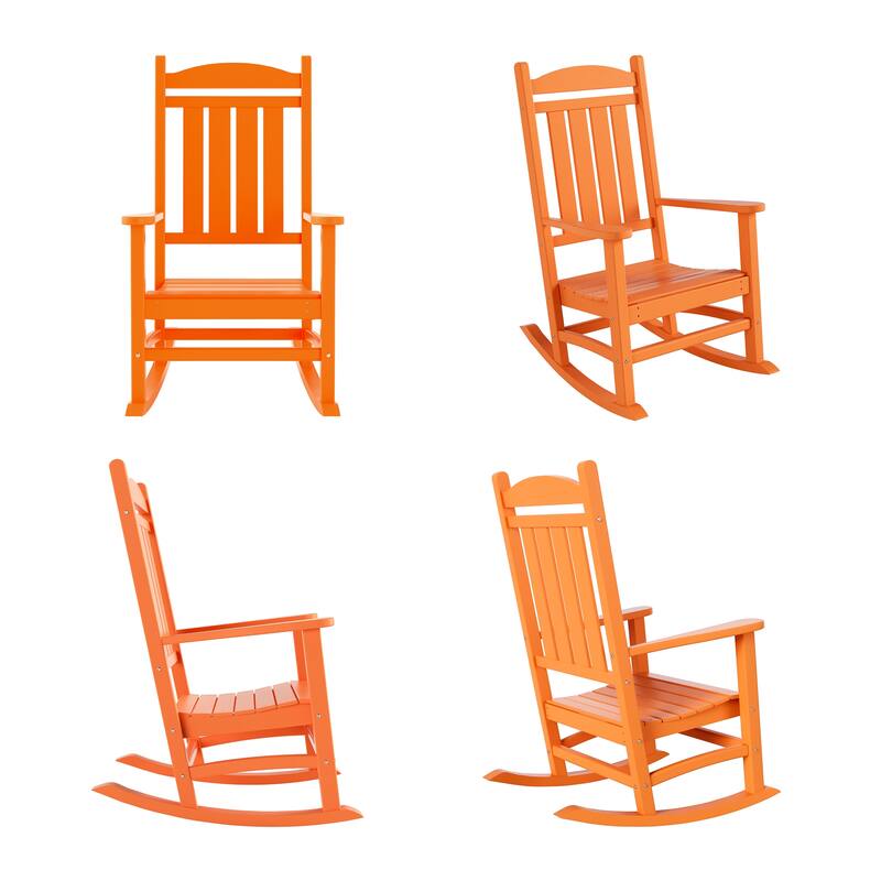 Laguna Hdpe All Weather Outdoor Patio Rocking Chair (Set of 4)