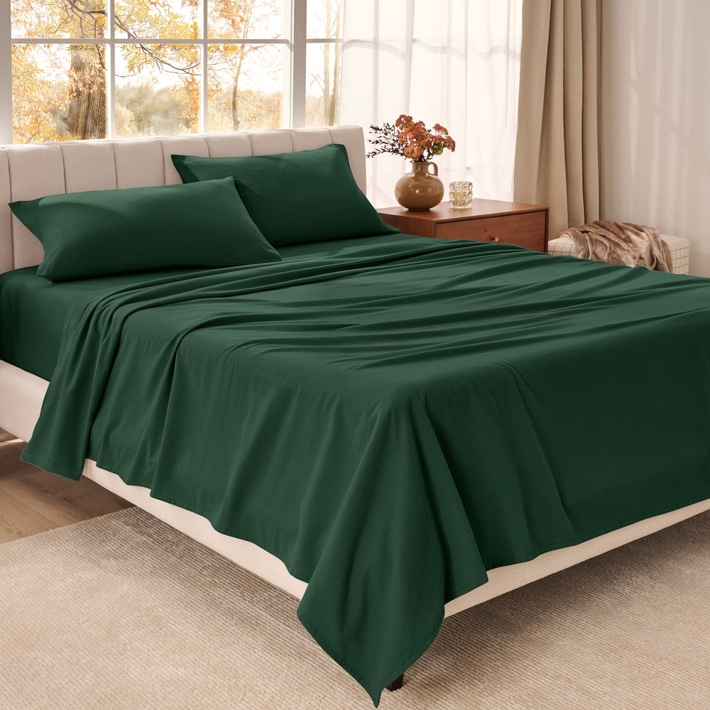 Bare Home Organic Cotton Flannel Sheet Set