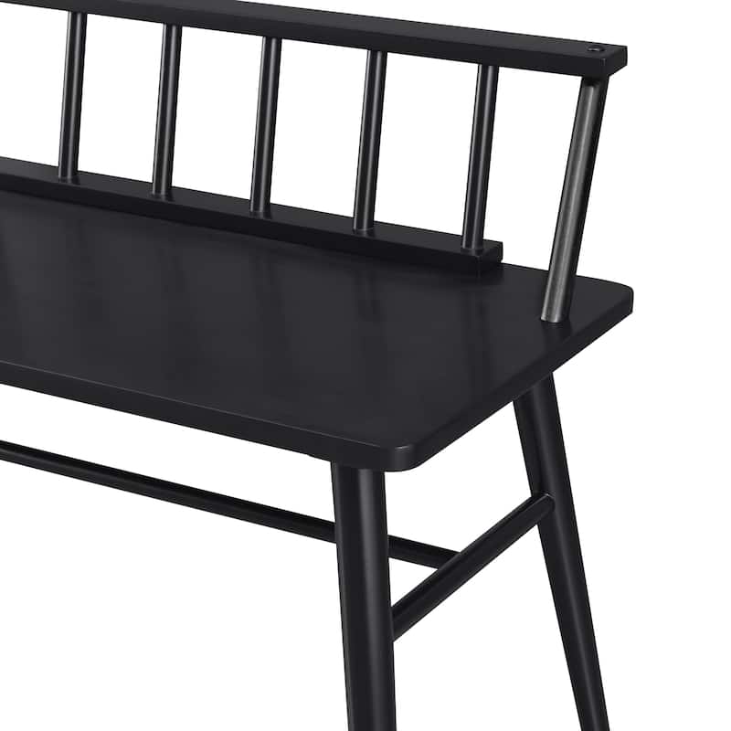 Middlebrook Solid Wood Low-Back Spindle Entry Bench