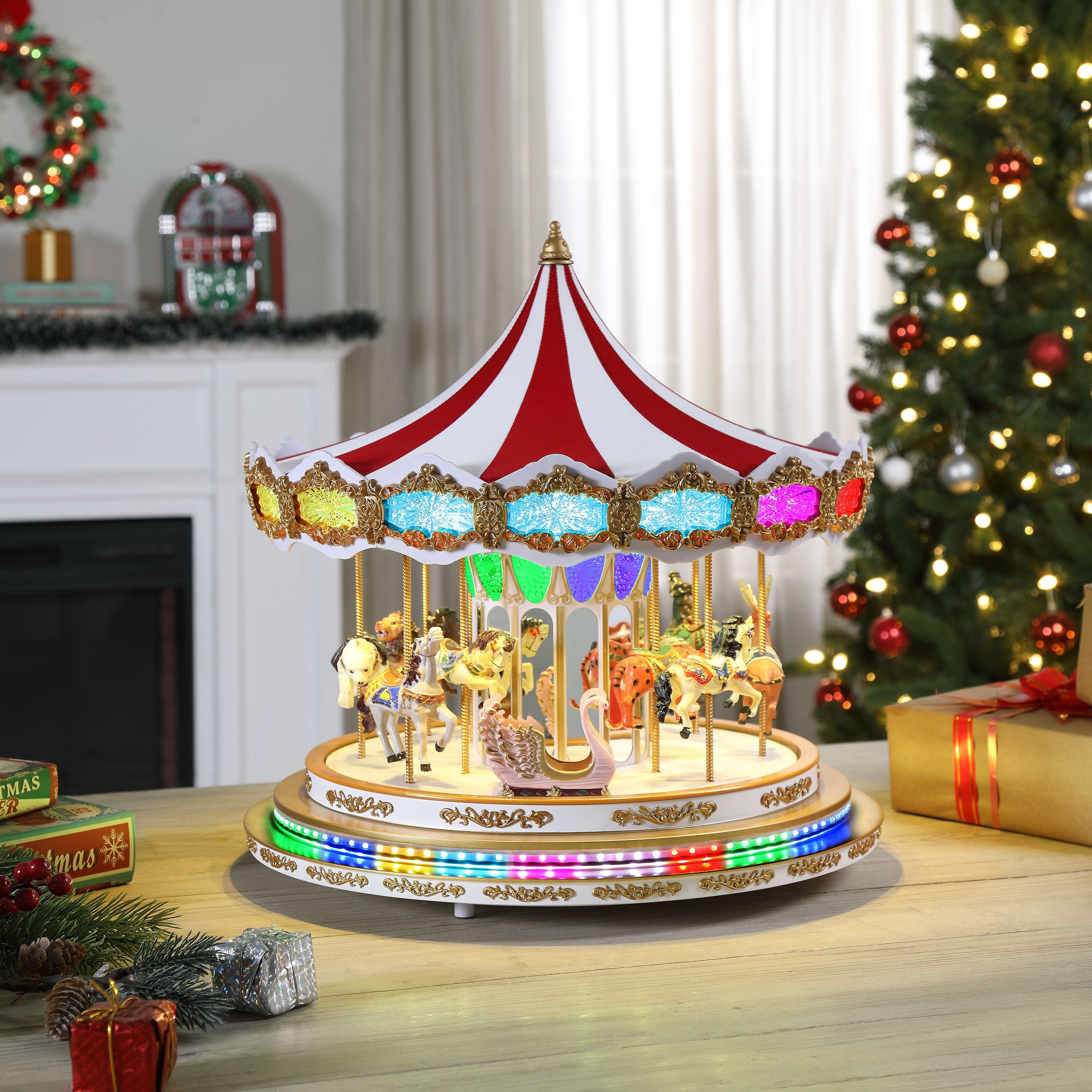 17 in. RGB Light Show Carousel - On Sale - Overstock - 43357311