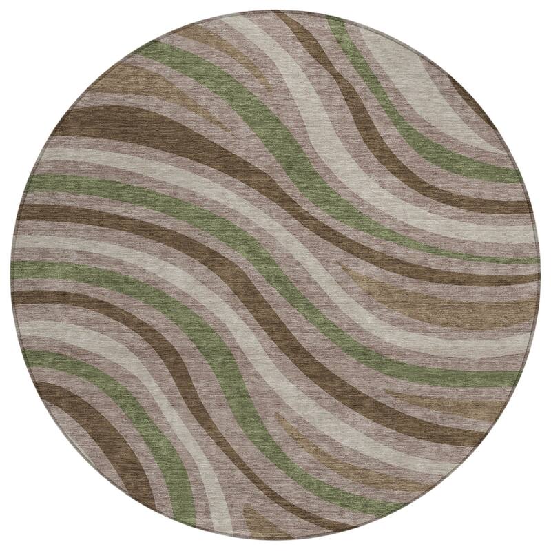 Machine Washable Indoor/ Outdoor Traditional Mimi Chantille Rug