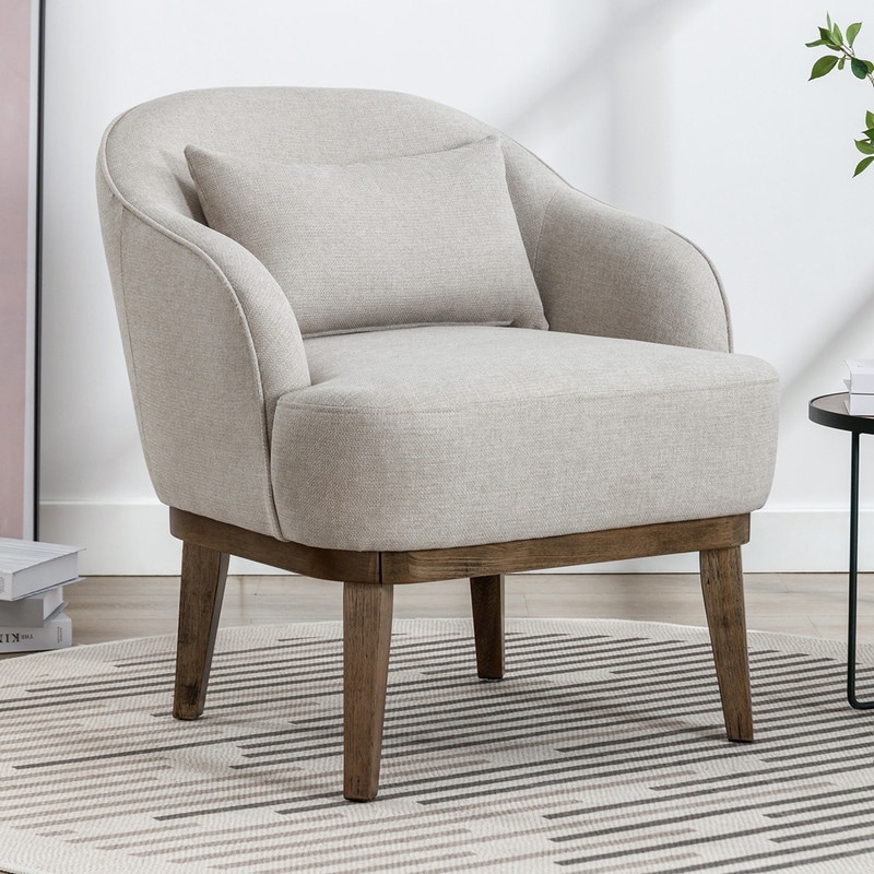 Wooden leg online armchair