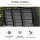preview thumbnail 6 of 7, Outsunny Outdoor Wicker Storage Bench Deck Box, PE Rattan Patio Furniture Pool Storage Bin Container