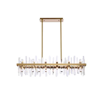 Indigo Home 42 inch crystal rectangle chandelier