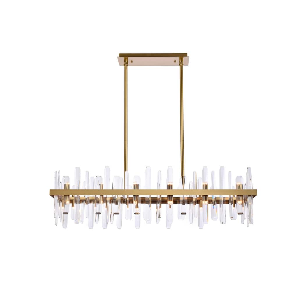 Indigo Home 42 inch crystal rectangle chandelier