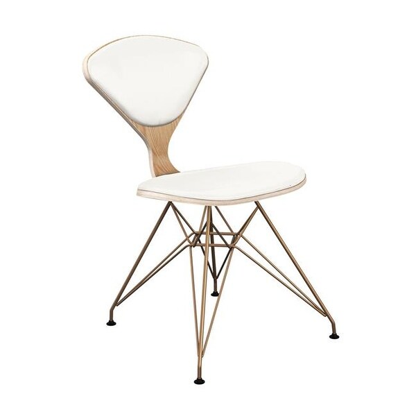 Nyekoncept 15000101 Natural Emmet Eiffel Chair White Leather Nyekoncept 15000101 Natural Emmet Eiffel Chair White Leather