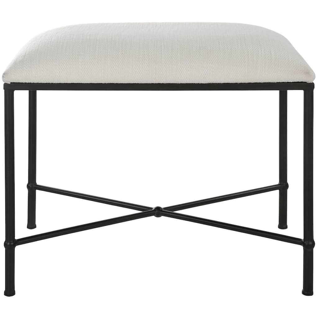 Uttermost 236-AVENHAM-BENCH-SM Avenham 24" Wide Black Framed Bench