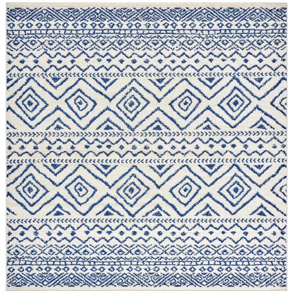 SAFAVIEH Tulum Vassilia Moroccan Boho Distressed Rug - 6'7" Square