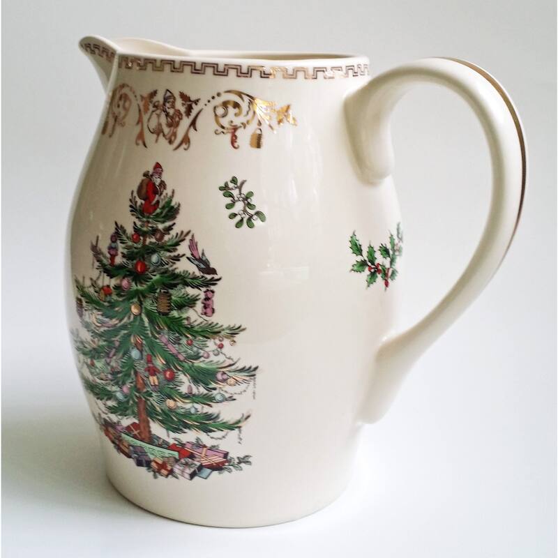 Spode Christmas Tree Gold Pitcher - 1.7 Liter