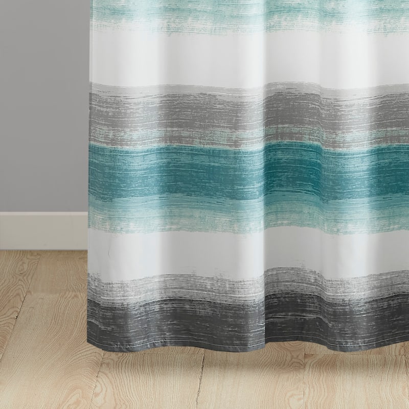 Madison Park Essentials Barret Stripe Print Shower Curtain