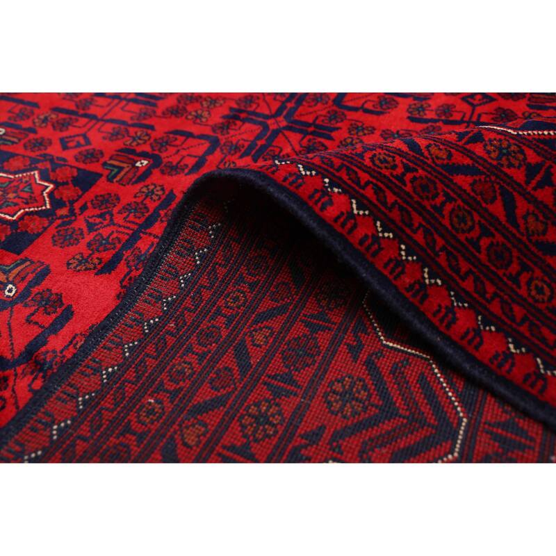 ECARPETGALLERY Hand-knotted Finest Khal Mohammadi Red Wool Rug - 9'8 x 13'1