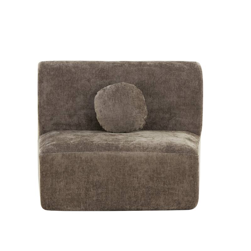 Christopher Knight Home - Curved 140" Upholstered Sectional Sofa with High-Density Fully Compressed Sponge and Chaise Lounge