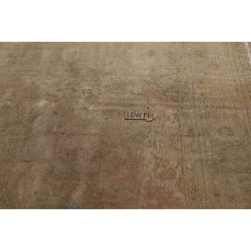 Medallion Geometric Tabriz Persian Vintage Rug Handmade Wool Carpet - 8'2" x 11'4"