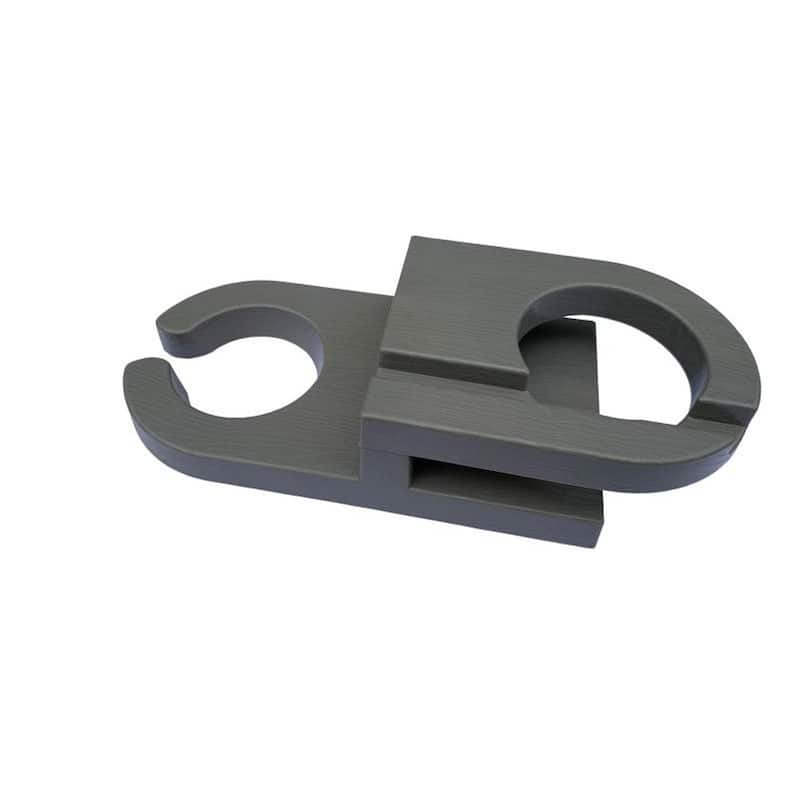 Double Sided Adirondack Chair wine and cup holder - Dark Grey