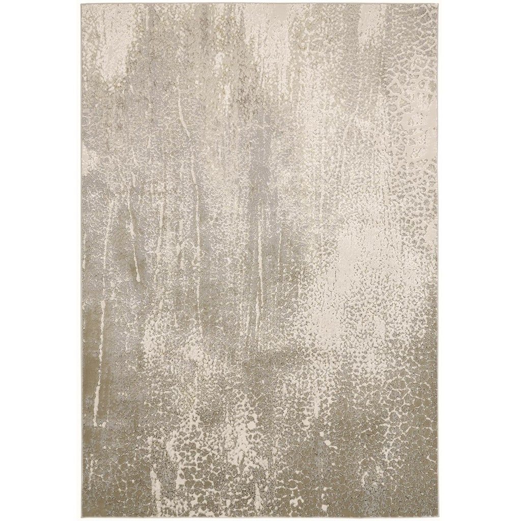 Zero Abstract Area Rug By HomeRoots - 9' x 12'