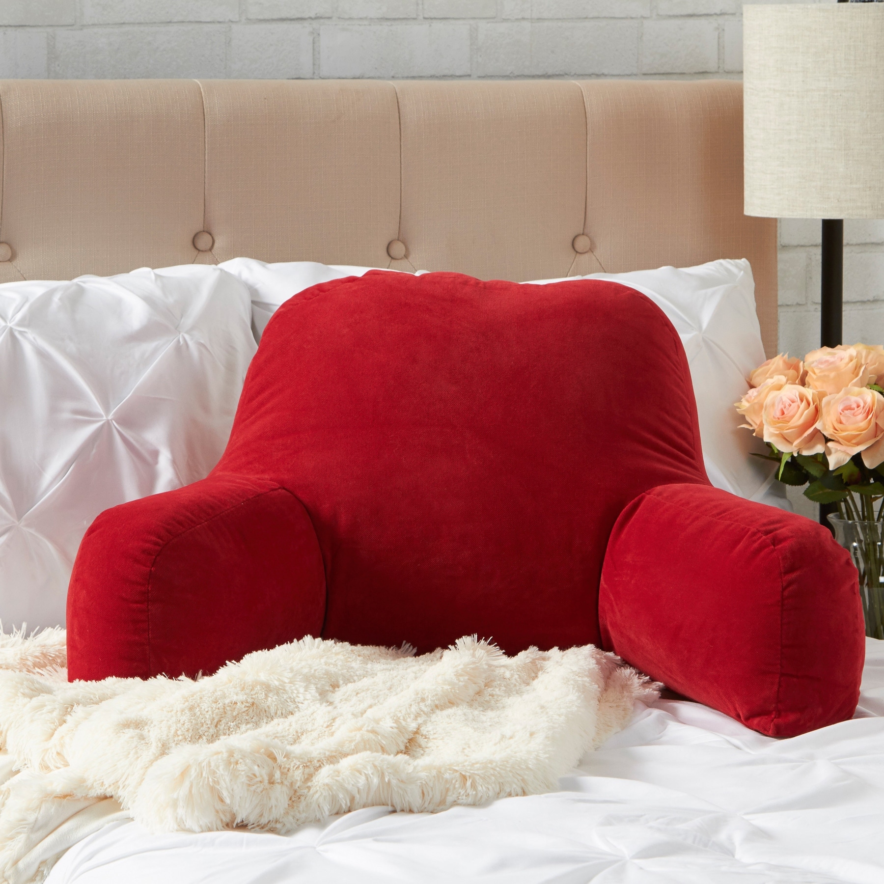 Hyatt Scarlet Junior Microfiber Bed Rest Pillow