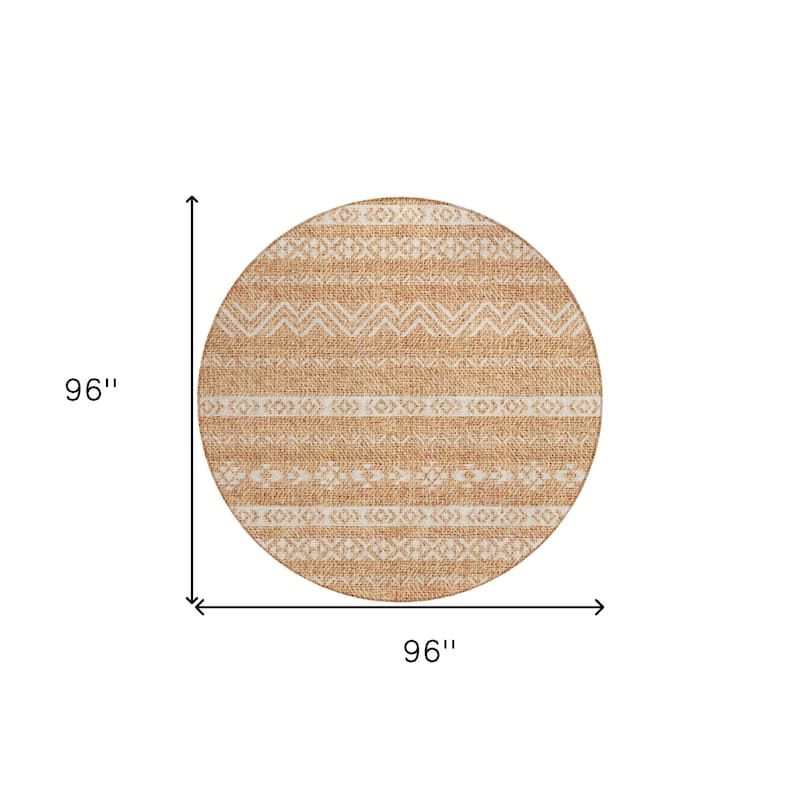 HomeRoots Southwestern Transitional Rectangle Outdoor Rug