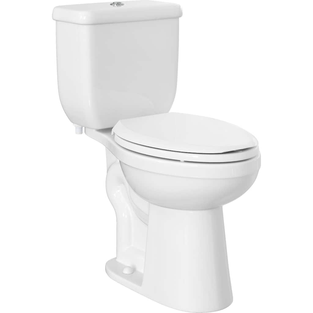 PROFLO 1.6/1.1 GPF Two-Piece Elongated Toilet