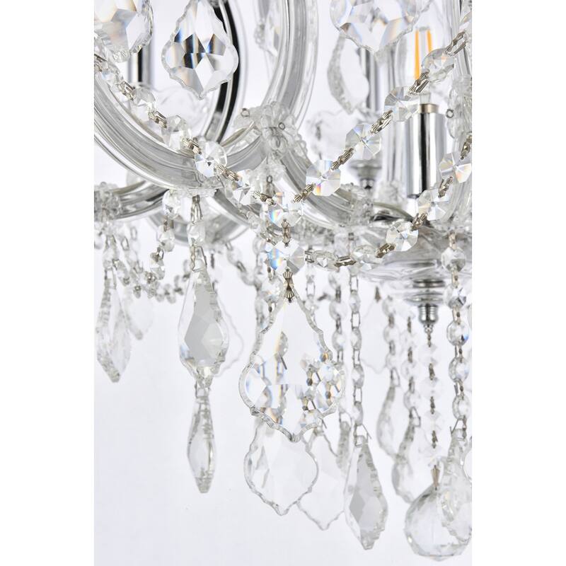 Fleur Illumination Collection Chandelier D:26in H:26in Lt:9 Chrome Finish