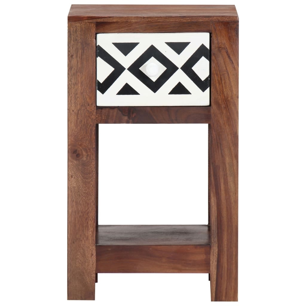 11.8x12.6x17.7in, White Huitrady Bedside Cabinet Simple Nightstand Bedroom Bedside Cabinet Locker Single Drawer