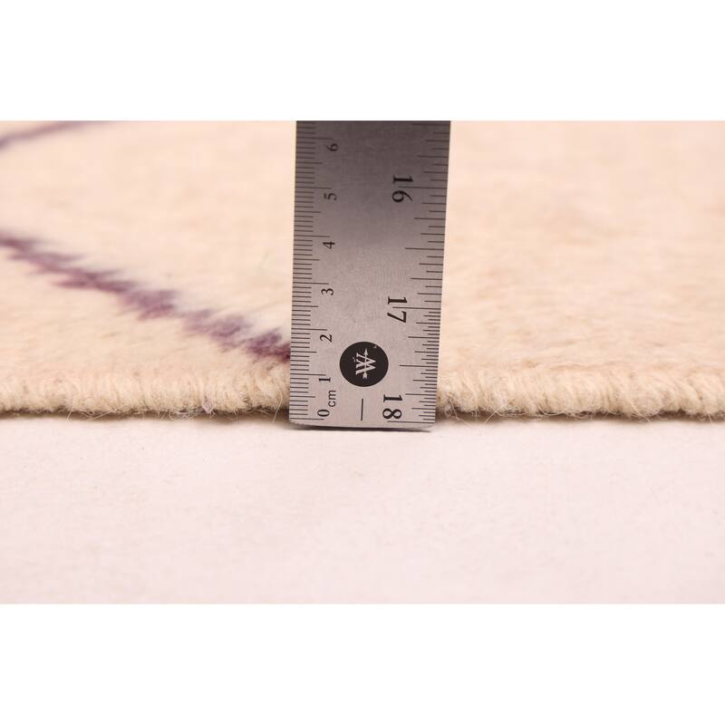 ECARPETGALLERY Hand-knotted Pak Finest Marrakesh Cream Wool Rug - 4'11 x 6'6