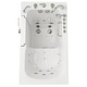 preview thumbnail 8 of 10, Ella Capri 30" Acrylic Hydro Massage Walk-In Bathtub with Outward Swing Door, 5 Piece Fast Fill Faucet, 2" Dual Drain