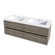 preview thumbnail 86 of 191, Wood Wall-Mounted Bathroom Vanity with Sink and Soft Close Drawers