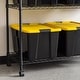 preview thumbnail 16 of 16, IRIS USA® Buckled Clear Box 60 Qt Buckle Lid - Yellow - Set of 6