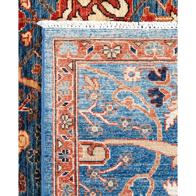 Serapi One-of-a-Kind Hand-Knotted Area Rug - Blue - 8' 2" x 10' 0"