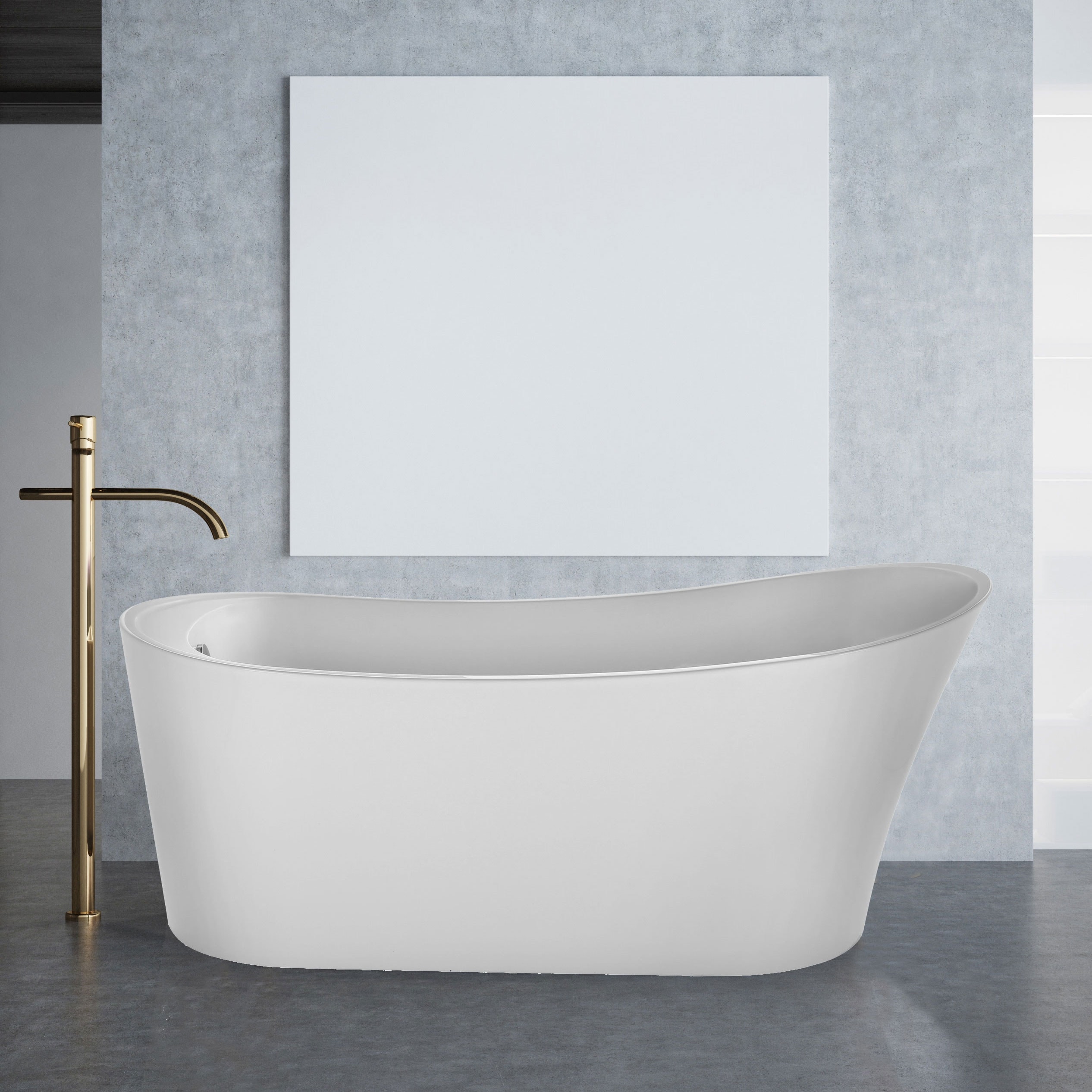 67 X 31 Freestanding Soaking Bathtub Overstock 31571233