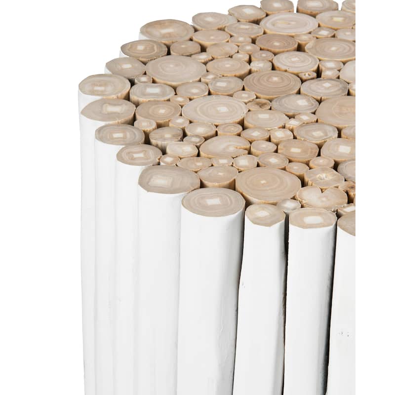 Reclaimed Solid Teak Wood Branch Bundle Table by East at Main