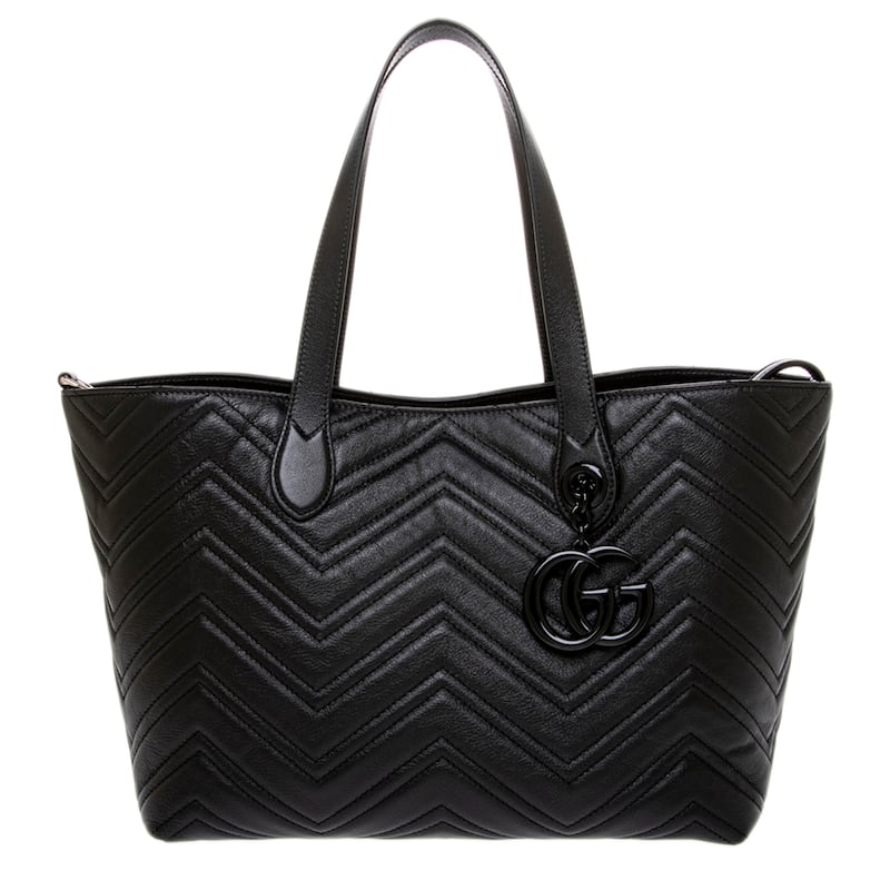 Gucci GG Marmont Medium Tote Bag - Black