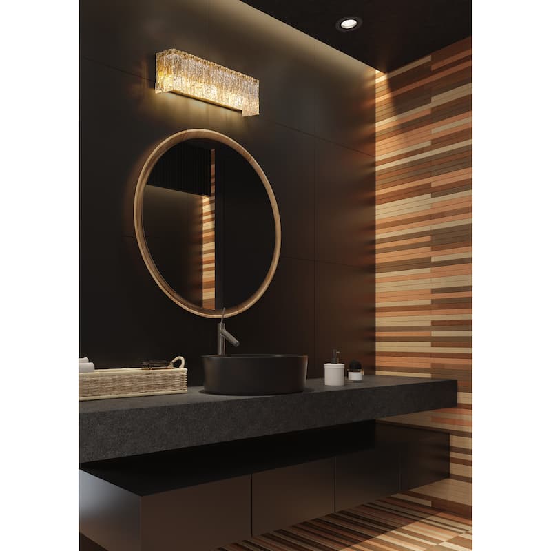 Z-Lite Glacier 3 Light Vanity - Modern Gold