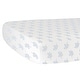 preview thumbnail 1 of 3, Hello Spud Elephant Fitted Crib Sheet - 52"x 28" x 9" Grey