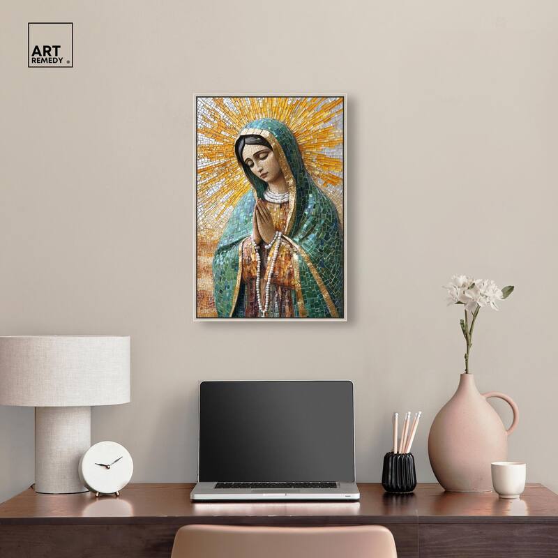 Tessellated Tepeyac Vision Canvas by Art Remedy