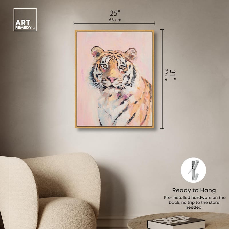 Quiet Tiger Canvas by Art Remedy