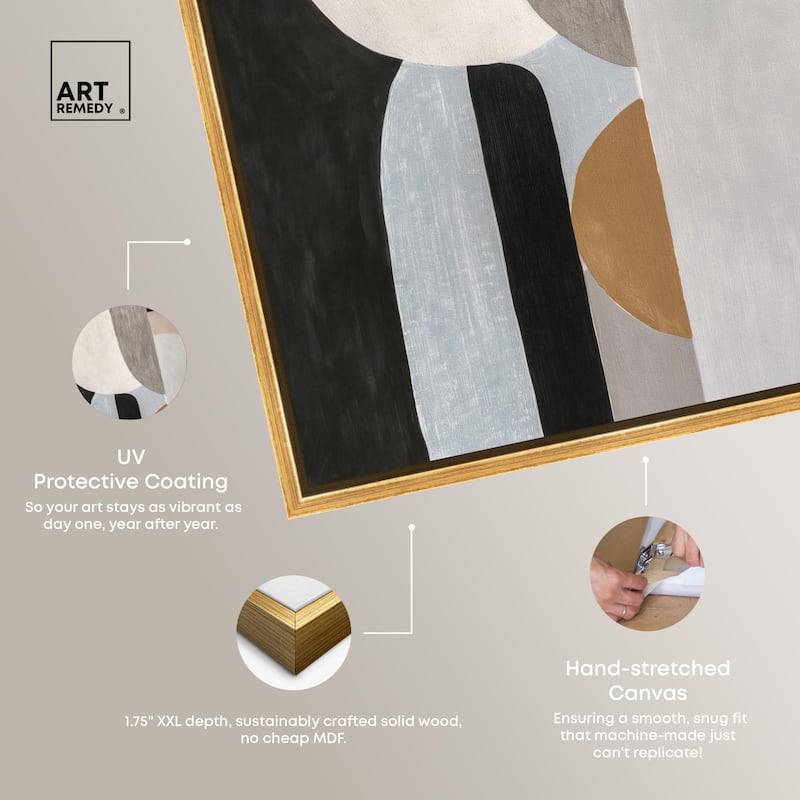 Interlocking Segments II Canvas by Art Remedy