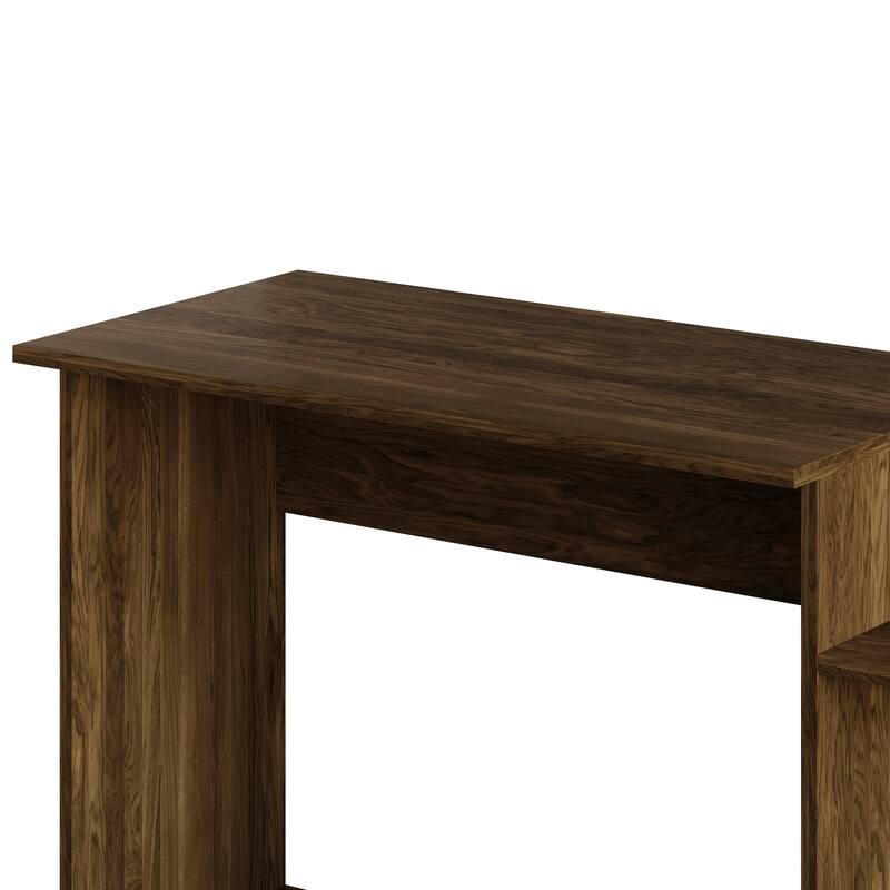 CraftPorch Classic 43 Inch Writing Desk with 3- Open Shelf