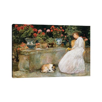 iCanvas "Reading, 1888 " by Childe Hassam Canvas Print