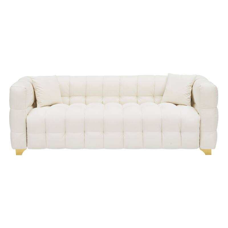 80 inches long, 21.7 inches deep, American body structure, technology fabric sofa, 3 seats waterproof and stain-proof