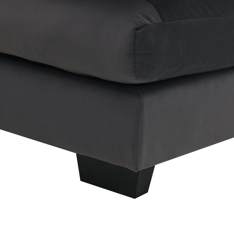 Modern U-shaped Sectional Sofa with Waist Pillows 6-seat Upholstered Symmetrical Sofa Furniture