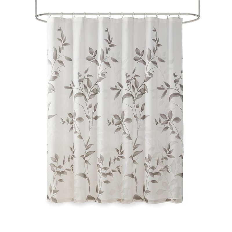 Burnout Printed Shower Curtain