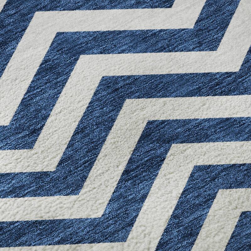 Premium Washable Super Soft Modern Chevron Mayfield Rug