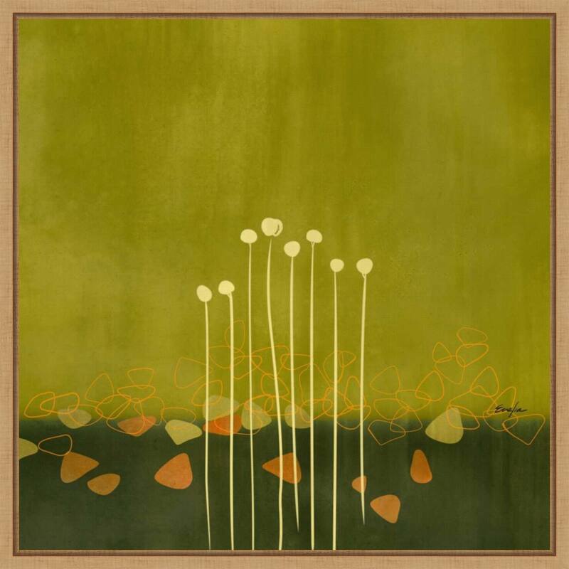 River Rocks No. 2 by Evelia Designs Framed Canvas Wall Art Print