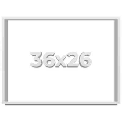 36x26 Shadow Box Frame White 1 Real Wood